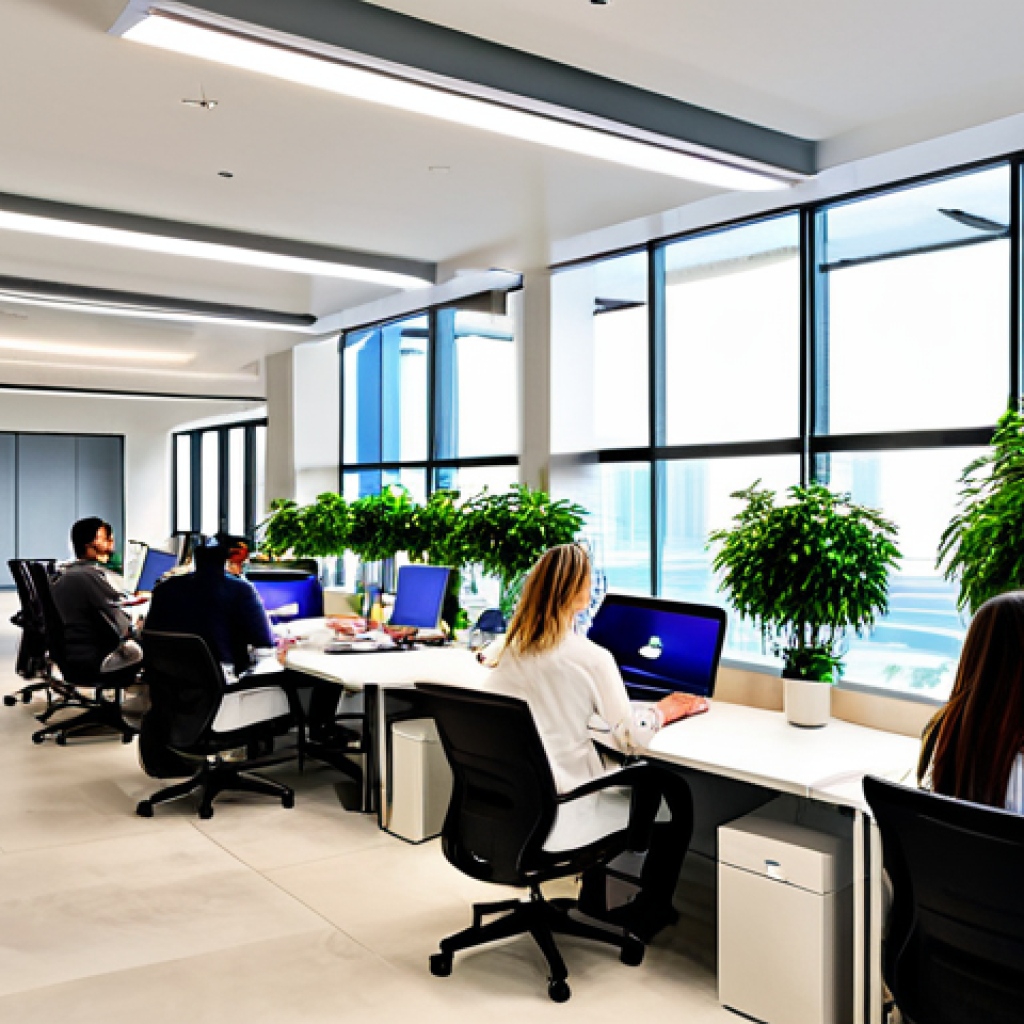 코워킹 커뮤니티의 사례 발표 및 공유 세션 - Collaborative Workspace**

"A modern co-working space in Dubai, bustling with diverse professionals ...
