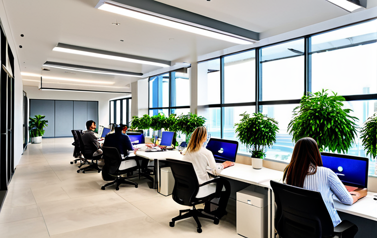 코워킹 커뮤니티의 사례 발표 및 공유 세션 - Collaborative Workspace**

"A modern co-working space in Dubai, bustling with diverse professionals ...