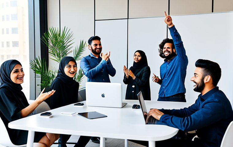 코워킹 커뮤니티의 사례 발표 및 공유 세션 - Collaborative Workspace**

"A modern co-working space in Dubai, bustling with diverse professionals ...
