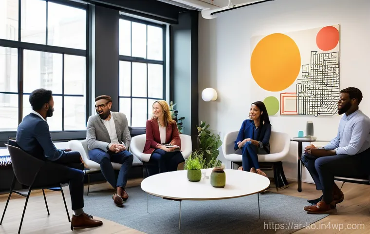 코워킹 커뮤니티의 운영 전략 변화 - Prompt 1: "A vibrant, modern co-working space in a bustling Middle Eastern city like Dubai or Riyadh...