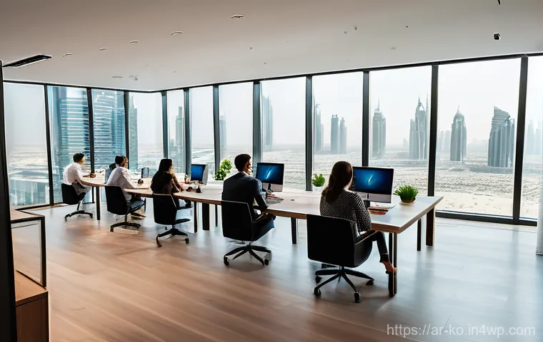 코워킹 커뮤니티 사례 연구 - Prompt 1: "Focused Ambition in a Modern Co-working Hub"**