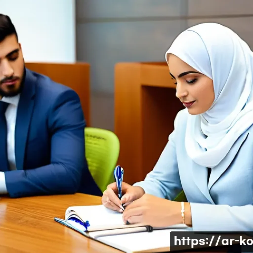 코워킹 커뮤니티의 성공적인 피드백 활용 - **Prompt: The Essence of Active Listening in a Modern Arabic Shared Space**
"A diverse group of ...