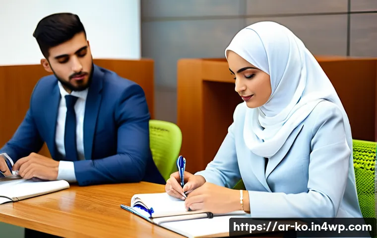 코워킹 커뮤니티의 성공적인 피드백 활용 - **Prompt: The Essence of Active Listening in a Modern Arabic Shared Space**
"A diverse group of ...