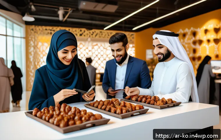 코워킹 커뮤니티의 효과적인 홍보 방안 - A vibrant interactive community event in a modern co-working space located in an Arab city, featurin...